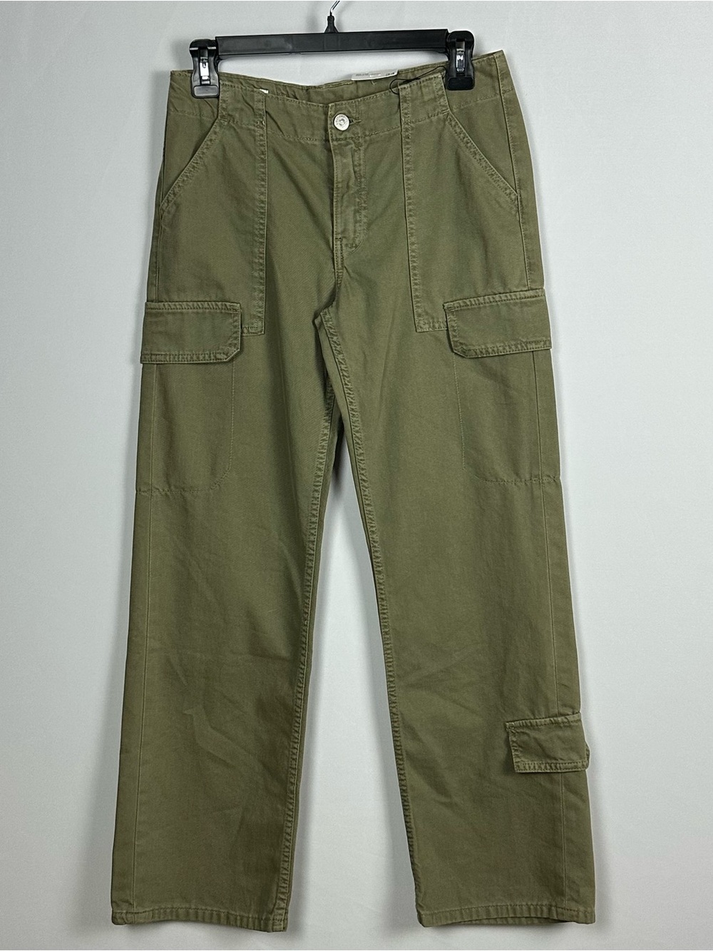 ZARA NWT Mid-Rise Olive Green Cargo Pant - size 2